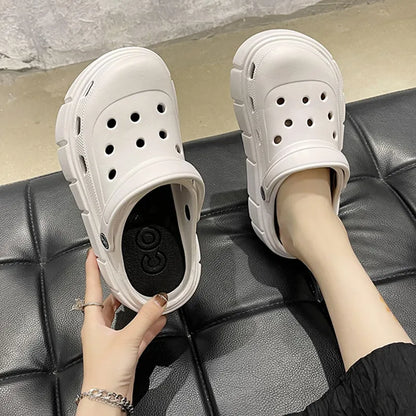 High-Sole Crocs