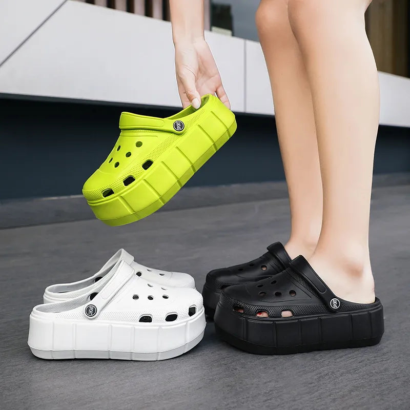 High-Sole Crocs