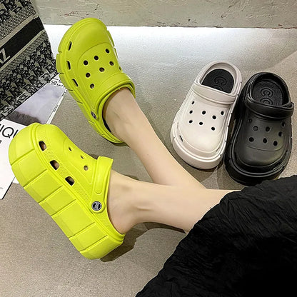 High-Sole Crocs