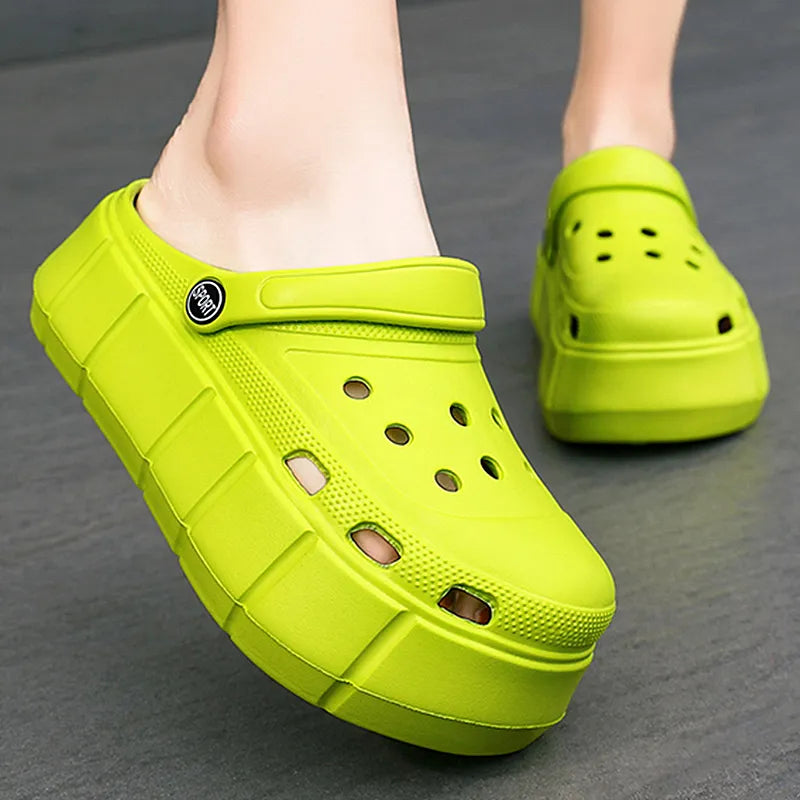 High-Sole Crocs